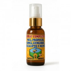 Mel Propolis/menta/gengibre/roma 35ml