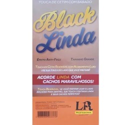 Touca De Cetim Lr Black Linda Ref.5234