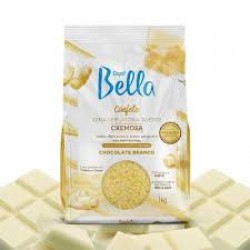 Cera DepilatÓria Depil Bella Confete Chocolate Branco 1kg