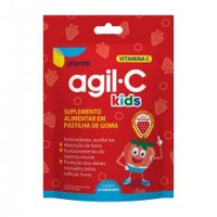 Agil C Kids Morango 30mg 25pastilhas