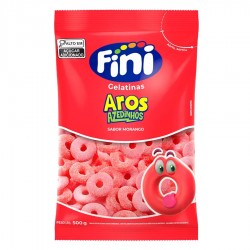 Bala Fini Aros De Morango 500g