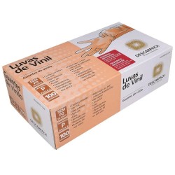 Luva De Vinil Descarpack Com Talco P 100un