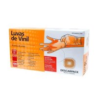 Luva De Vinil Descarpack Com Talco G 100un