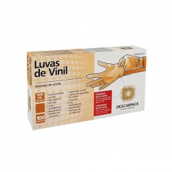 Luva De Vinil Descarpack Sem Talco P 100un
