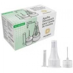 Agulha Ultra Fine 4mm 100und Para Caneta De Insulina Bd