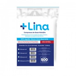 Compressa De Gaze Lina 7,5x7,5cm 11 Fios NÃo EstÉril 500un
