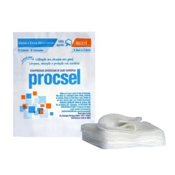 Compressa De Gaze Procsel 7_#44;5x7_#44;5cm 13 Fios Estéril 10un. 10 Unidades Compre Na Drogarias Povão E Receba Onde Es