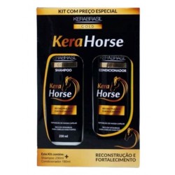 Shampoo+condicionador Kerabrasil Gold Kera Horse 230ml+190ml