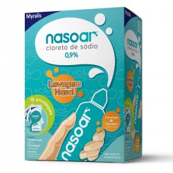 Nasoar 0,9% Refil 15 Envelopes + Lavador Nasal