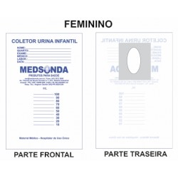 Coletor De Urina Infantil Feminino Medsonda 1un