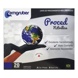 Luva NitrÍlica Lemgruber Proced Preta G 20un