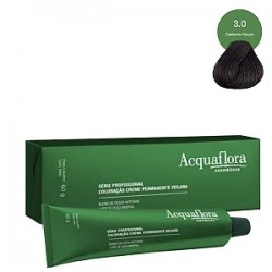 ColoraÇÃo Acquaflora Creme Permanente Vegana 3.0 Castanho Escuro 60g