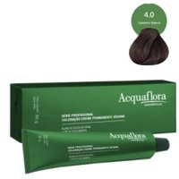ColoraÇÃo Acquaflora Creme Permanente Vegana 4.0 Castanho Natural 60g
