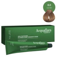 ColoraÇÃo Acquaflora Creme Vegana 8.0 Louro Claro 60g