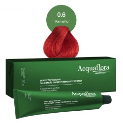 ColoraÇÃo Acquaflora Creme Permanente Vegana 0.6 Mix Vermelho 60g