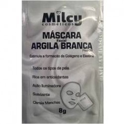 MÁscara Facial Milcy Argila Branca SachÊ 8g