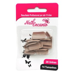 Unhas PostiÇas Nail Encanto Francesa Nude 24un