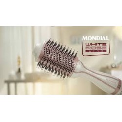 Escova Secadora Mondial White Rose Ion 1200w Bivolt