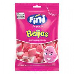 Bala Fini Beijos De Morango 250g