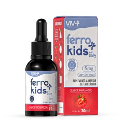 Ferro Kids And Baby 5mg Concentrado Sabor Morango 30ml