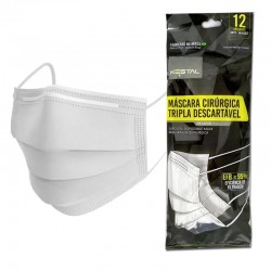 MÁscara DescartÁvel Kestal Branca 12un