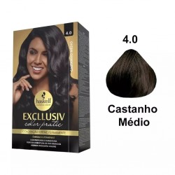 Tintura Haskell Pratic Kit 4.0 Castanho MÉdio