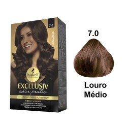 Tintura Haskell Pratic Kit 7.0 Louro MÉdio