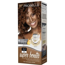 Tintura Probelle Super Bonita 7.7 Louro Marrom