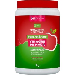 Creme De Pentear Beleza Natural ExplosÃo De Vinagre MaÇÃ 1kg