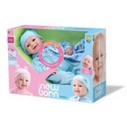 Boneco Divertoys New Born Soninho Menino