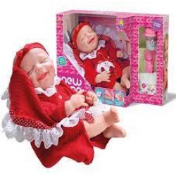Boneca Divertoys New Born Collection MacacÃo Vermelho