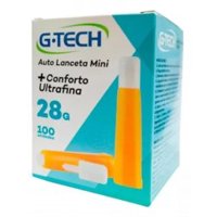 Auto Lanceta 28g G-tech 100un