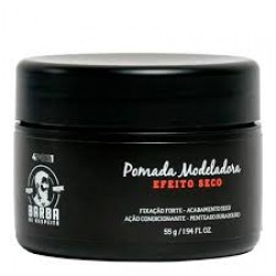Pomada Capilar Barba De Respeito 4m1 Efeito Seco Forte 55g