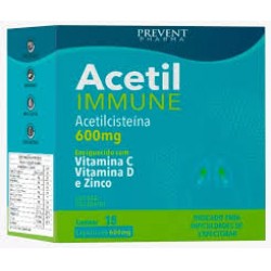 Acetil Immune 600mg + Vit C D Zn 15cps