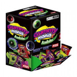 Bala De Gelatina Gummy Mania Azedinho Morango,uva E Kiwi 12g