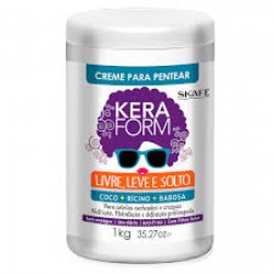 Creme De Pentear Skafe Keraform Livre Leve E Solto 1kg