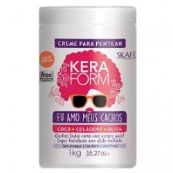 Creme De Pentear Skafe Keraform Eu Amo Meus Cachos 1kg