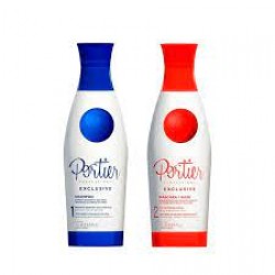 Kit Escova Progressiva Portier Exclusive Sh+mascara 1l