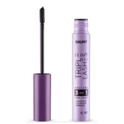 MÁscara De CÍlios Bauny Volume, Alongamento E DefiniÇÃo Triple Lashes 6ml
