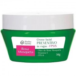 Creme Facial Abelha Rainha Preventivo Ruga Rosa Mosqueta 50g