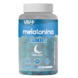Melatonina Viv Mais Gummy Chill Night Frutas Vermelhas 30un