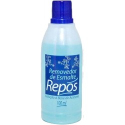 Removedor De Esmalte RepÓs Com Acetona Azul 100ml