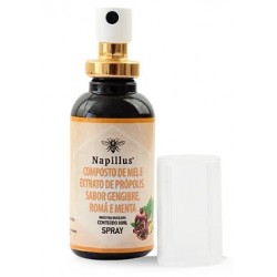 Composto Spray De Mel+prÓpolis+gengibre+romÃ+menta 30ml