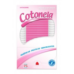 Hastes FlexÍveis Cotonela Rosa 75un