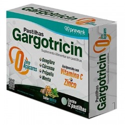 Gargotricin Pastilha Zero AÇucares 12un Menta