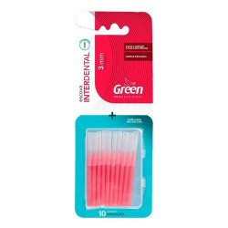 Escova Dental Green Interdental CilÍndrica 3mm 10un
