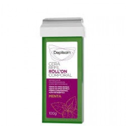 Cera DepilatÓria Depilsam Roll-on Menta Refil 100g
