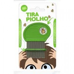 Pente Fino De AÇo 3b Tira Piolho Verde