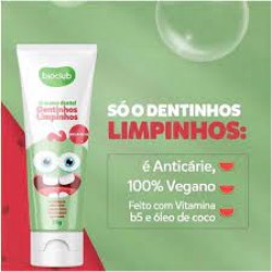 Creme Dental Bioclub Dentinhos Limpinhos Melancia 70g