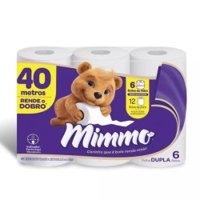 Papel HigiÊnico Mimmo Neutro Folha Dupla 6rolos